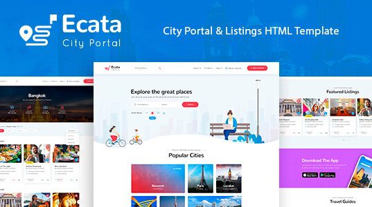 Ecata-City Guide HTML Template