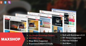 Maxshop - Responsive & Multi-Purpose eCommerce HTML Template