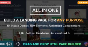 Multipurpose Landing Page Template-All in One
