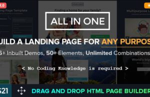 Multipurpose Landing Page Template-All in One