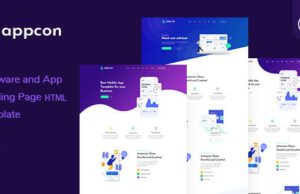 Appcon-Software and App Landing Page HTML5 Template