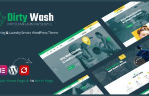 DirtyWash–Laundry Service WordPress Theme
