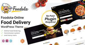 Foodota-Online Food Delivery WordPress Theme