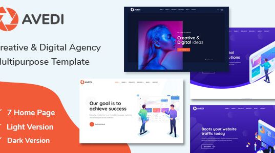 Avedi – Creative & Digital Agency Multipurpose Template