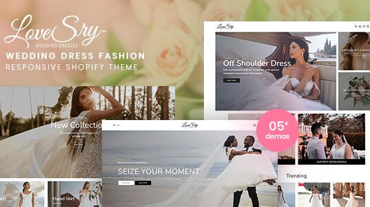 LoveSry-Wedding Dress Fashion Responsive Shopify Theme