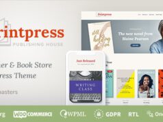 Printpress - Book Publishing WordPress Theme