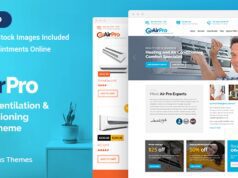 AirPro Heating and Air conditioning WordPress Theme for Maintenance Services