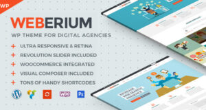 Weberium Responsive WordPress Theme Tailored for Digital Agencies