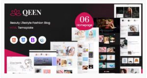 QEEN-Beauty-Fashion-Blogger-HTML-Template