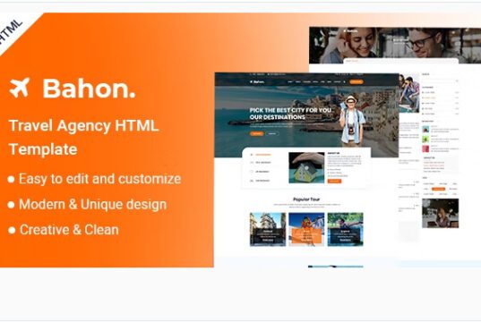 Bahon-Travel-Agency-HTML5-Template