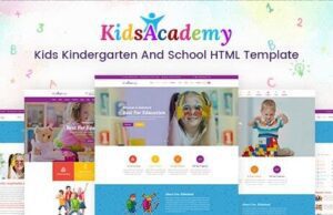 KidsAcademy Kids Kindergarten & School HTML Template