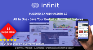 Infinit Multipurpose Responsive Magento 2 and 1 Theme