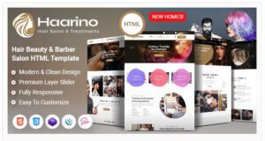 Haarino - Hair, Beauty & Makeup Salon HTML Template