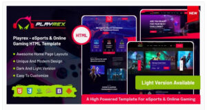 Playrex-eSports-&-Gaming-Clan-News-HTML-Template