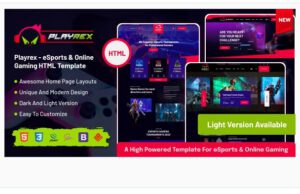 Playrex-eSports-&-Gaming-Clan-News-HTML-Template