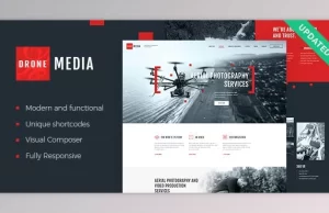 Drone Media Aerial Photography & Videography WordPress Theme