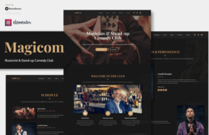 Magicom Magician & Comedian HTML Template