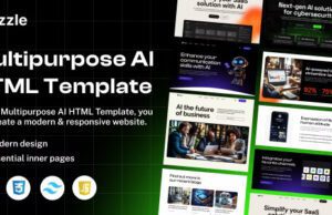 Azzle - AI Technology & Startup Business Tailwind Template
