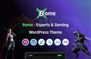 Bame-eSports and Gaming WordPress Theme