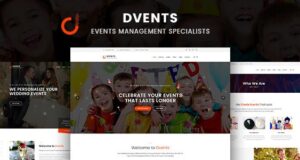 Dvents Events Management Companies and Agencies WordPress Theme