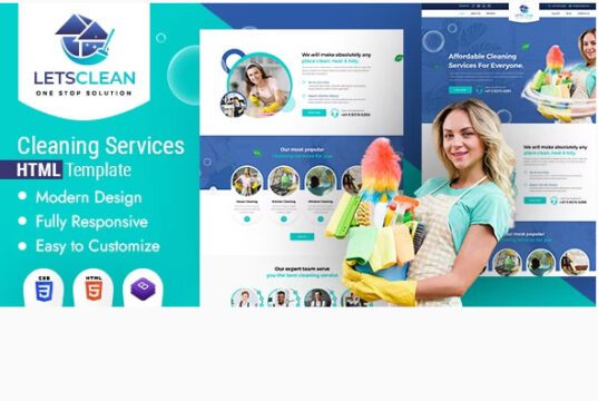 LetsClean-Cleaning-Services-HTML-Template