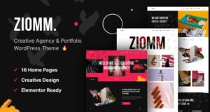 Ziomm Creative Agency & Portfolio WordPress Theme