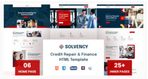 Solvency Finance & Credit Repair HTML Template