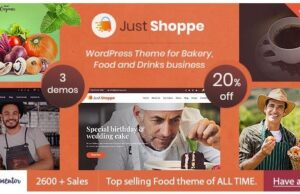 Justshoppe v12.6 Elementor Cake Bakery WordPress Theme Justshoppe Elementor Cake Bakery WordPress Theme