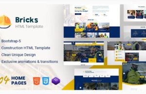 Bricks Construction HTML Template RTL Ready Bricks Construction HTML Template RTL Ready