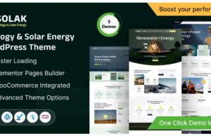 Solak Ecology & Solar Energy WordPress Theme Solak Ecology & Solar Energy WordPress Theme