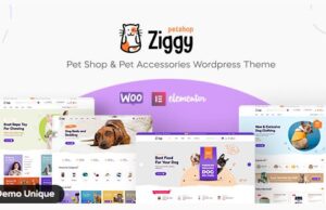 Ziggy Pet Shop WordPress Theme Ziggy Pet Shop WordPress Theme