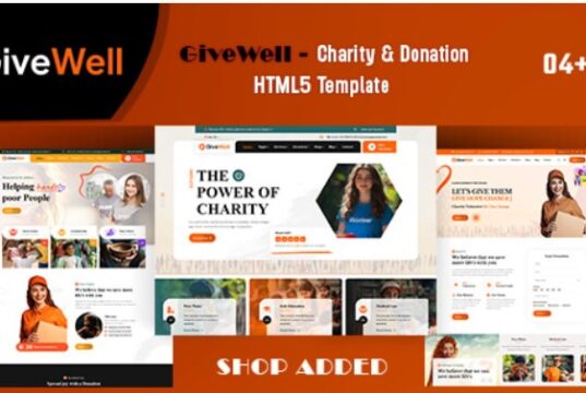 Givewell Charity & Donation HTML5 Template givewell-charity-donation-html5-template
