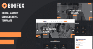 Binifox Digital Agency Services HTML5 Template Binifox Digital Agency Services HTML5 Template