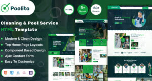 Poolito Cleaning Service HTML Template Poolito Cleaning Service HTML Template