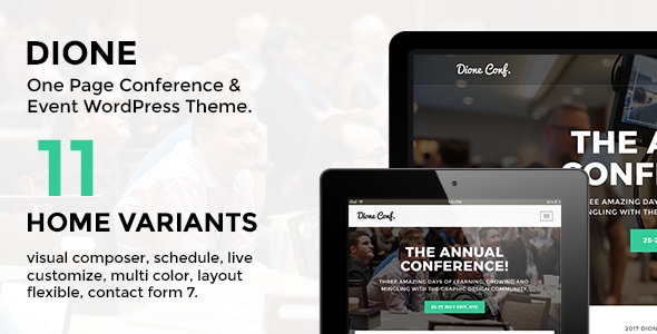 Dione Conference & Event WordPress Theme Dione Conference & Event WordPress Theme