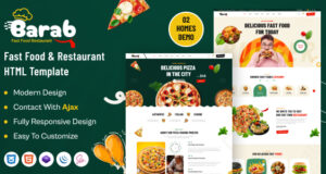 Barab Fast Food & Restaurant HTML Template Barab Fast Food & Restaurant HTML Template