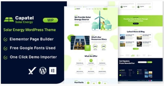 Capatel Solar Energy WordPress Theme