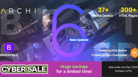 Archi v6.2.5 Premium Interior Design & Multipurpose Template Archi Premium Interior Design & Multipurpose Template