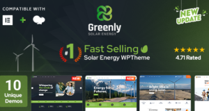 Greenly Ecology & Solar Energy WordPress Theme Greenly Ecology & Solar Energy WordPress Theme