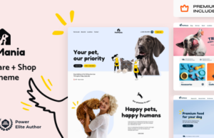 PetMania Pet Care Shop Ecommerce WordPress Theme PetMania Pet Care Shop Ecommerce WordPress Theme
