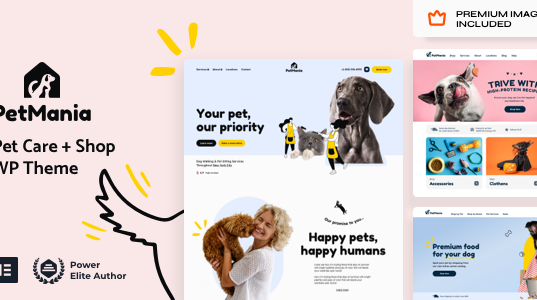 PetMania Pet Care Shop Ecommerce WordPress Theme PetMania Pet Care Shop Ecommerce WordPress Theme